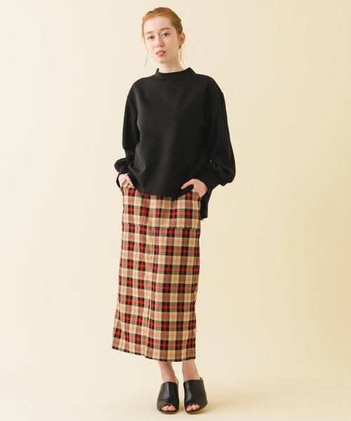 ROSIEE（ロージー）の「ROSIEE　カラーチェックタイトスカート（スカート・レディース・ベージュ/グリーン・FREE）」の14枚目の写真