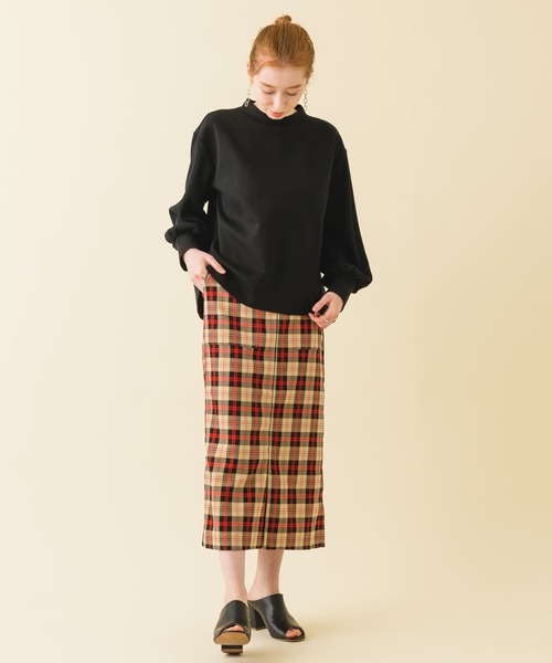 ROSIEE（ロージー）の「ROSIEE　カラーチェックタイトスカート（スカート・レディース・ベージュ/グリーン・FREE）」の15枚目の写真