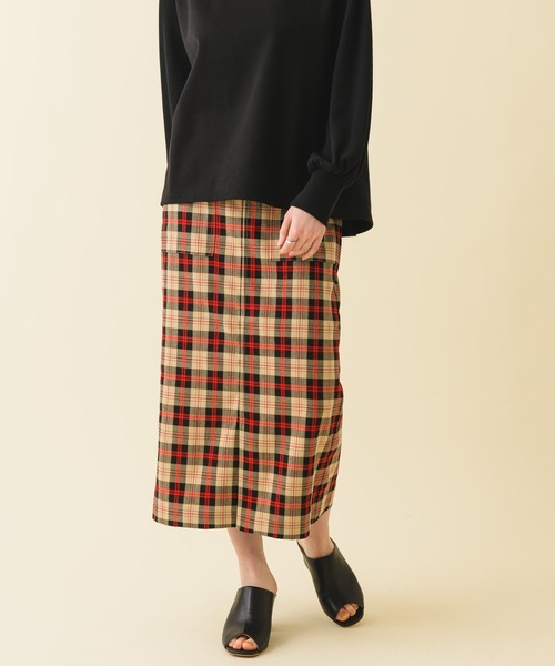 ROSIEE（ロージー）の「ROSIEE　カラーチェックタイトスカート（スカート・レディース・ベージュ/グリーン・FREE）」の19枚目の写真