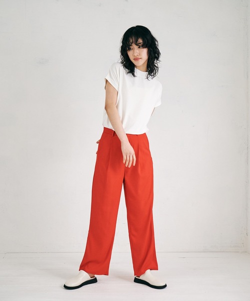 4youstory（フォーユーストーリー）の「【4youstory】ハイネックレースカットプルオーバー（Tシャツ/カットソー・レディース・ブラック/パープル/オフホワイト/ライトグリーン・MEDIUM）」の12枚目の写真