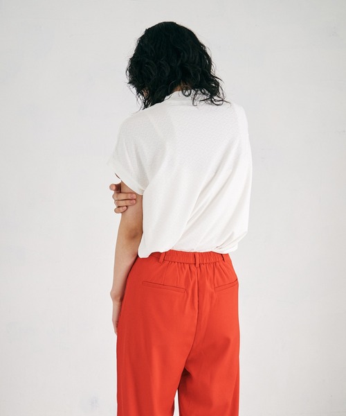 4youstory（フォーユーストーリー）の「【4youstory】ハイネックレースカットプルオーバー（Tシャツ/カットソー・レディース・ブラック/パープル/オフホワイト/ライトグリーン・MEDIUM）」の13枚目の写真