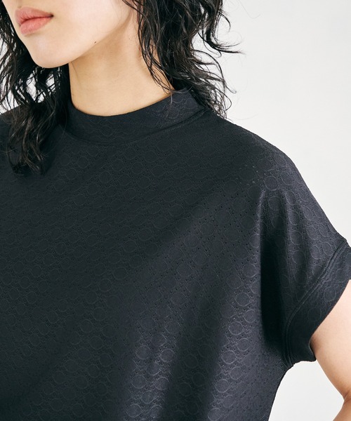 4youstory（フォーユーストーリー）の「【4youstory】ハイネックレースカットプルオーバー（Tシャツ/カットソー・レディース・ブラック/パープル/オフホワイト/ライトグリーン・MEDIUM）」の20枚目の写真