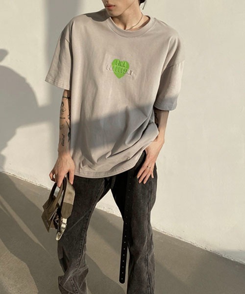 WESTBOY（ウエストボーイ）の「【WB ORIGINALS】Logo Print Drop Shoulder T-shirt WOG22S2TP02（Tシャツ/カットソー・メンズ・グレー/ホワイト・M/L/XL）」の8枚目の写真