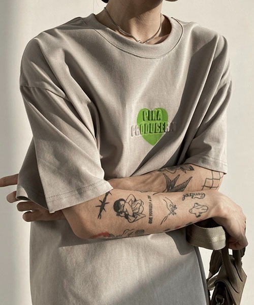 WESTBOY（ウエストボーイ）の「【WB ORIGINALS】Logo Print Drop Shoulder T-shirt WOG22S2TP02（Tシャツ/カットソー・メンズ・グレー/ホワイト・M/L/XL）」の10枚目の写真