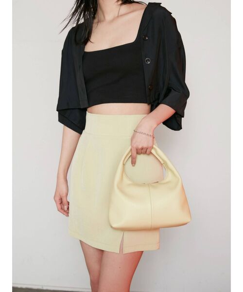 EMODA（エモダ）の「ラウンドハンドルハンドバッグ（ハンドバッグ・レディース・ホワイト/ブラック/イエロー・FREE）」の13枚目の写真