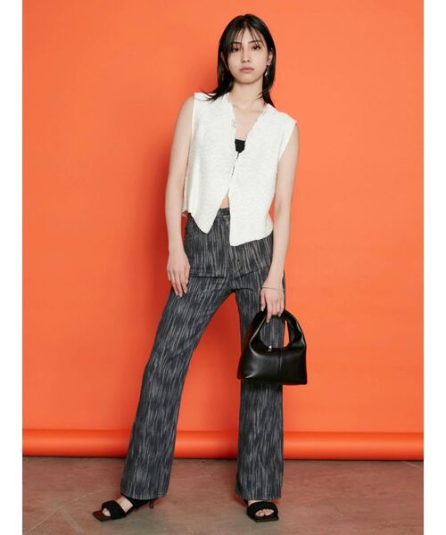 EMODA（エモダ）の「ラウンドハンドルハンドバッグ（ハンドバッグ・レディース・ホワイト/ブラック/イエロー・FREE）」の14枚目の写真