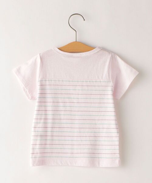 SHIPS（シップス）の「SHIPS KIDS:マリン ボーダー 半袖 TEE(80～90cm)（Tシャツ/カットソー・キッズ・ピンク/ブルー系その他/オフホワイト・80/90）」の4枚目の写真