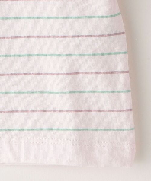 SHIPS（シップス）の「SHIPS KIDS:マリン ボーダー 半袖 TEE(80～90cm)（Tシャツ/カットソー・キッズ・ピンク/ブルー系その他/オフホワイト・80/90）」の7枚目の写真