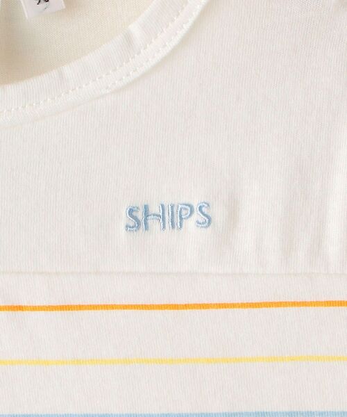 SHIPS（シップス）の「SHIPS KIDS:マリン ボーダー 半袖 TEE(80～90cm)（Tシャツ/カットソー・キッズ・ピンク/ブルー系その他/オフホワイト・80/90）」の10枚目の写真