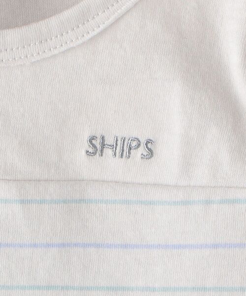 SHIPS（シップス）の「SHIPS KIDS:マリン ボーダー 半袖 TEE(80～90cm)（Tシャツ/カットソー・キッズ・ピンク/ブルー系その他/オフホワイト・80/90）」の11枚目の写真