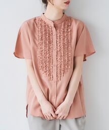 le.coeur blanc | フロントフリルフレンチシャツ(シャツ/ブラウス)