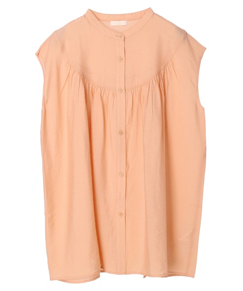 earth music&ecology（アースミュージックアンドエコロジー）の「丸ヨークギャザーブラウス（シャツ/ブラウス・レディース・ベージュ/オフホワイト/グレイッシュベージュ・FREE）」の8枚目の写真