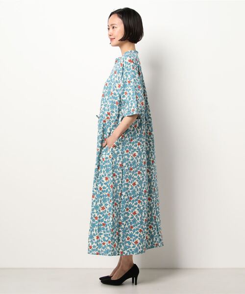 sm2rhythm(サマンサモスモスリズム)の「ウエスト紐通しワンピース(ワンピース・レディース・ベージュ/オレンジ/グリーン・フリ-)」の4枚目の写真