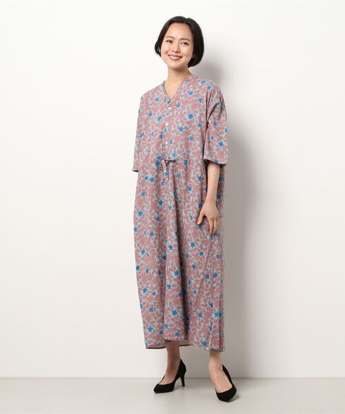 sm2rhythm(サマンサモスモスリズム)の「ウエスト紐通しワンピース(ワンピース・レディース・ベージュ/オレンジ/グリーン・フリ-)」の18枚目の写真