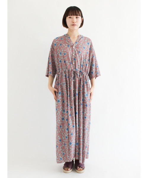 sm2rhythm(サマンサモスモスリズム)の「ウエスト紐通しワンピース(ワンピース・レディース・ベージュ/オレンジ/グリーン・フリ-)」の10枚目の写真