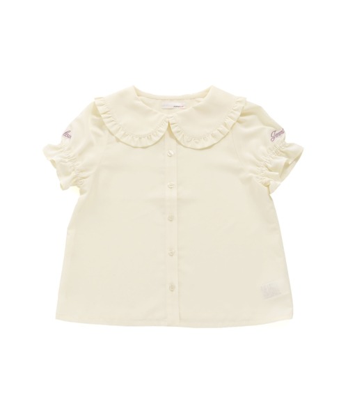 JENNI love（ジェニィラブ）の「フリル付きビッグカラーブラウス（シャツ/ブラウス・キッズ・ラベンダー/オフホワイト/サックスブルー・150cm/160cm/140cm/130cm）」の2枚目の写真