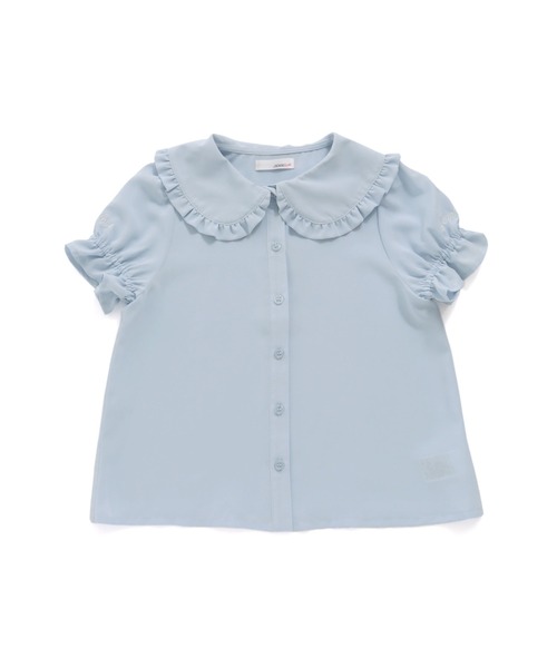 JENNI love（ジェニィラブ）の「フリル付きビッグカラーブラウス（シャツ/ブラウス・キッズ・ラベンダー/オフホワイト/サックスブルー・150cm/160cm/140cm/130cm）」の12枚目の写真