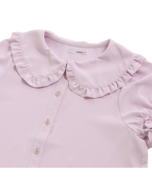 JENNI love（ジェニィラブ）の「フリル付きビッグカラーブラウス（シャツ/ブラウス・キッズ・ラベンダー/オフホワイト/サックスブルー・150cm/160cm/140cm/130cm）」の16枚目の写真