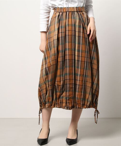 HELIOPOLE（エリオポール）の「MADRAS LINEN BALLOON SKIRT（スカート 