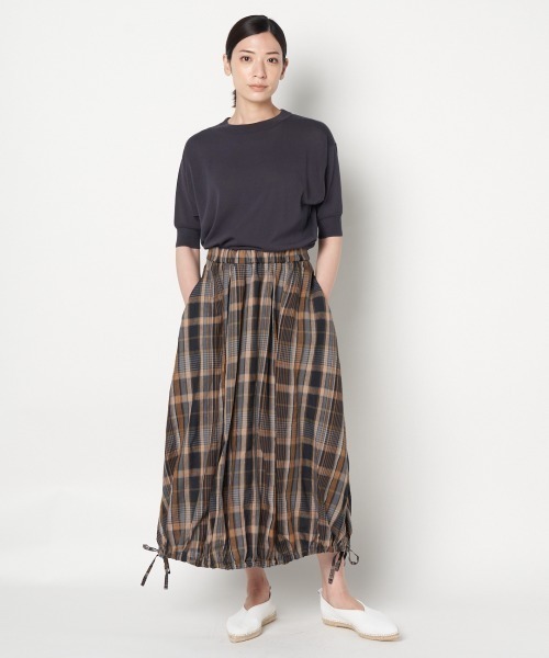 HELIOPOLE（エリオポール）の「MADRAS LINEN BALLOON SKIRT（スカート 