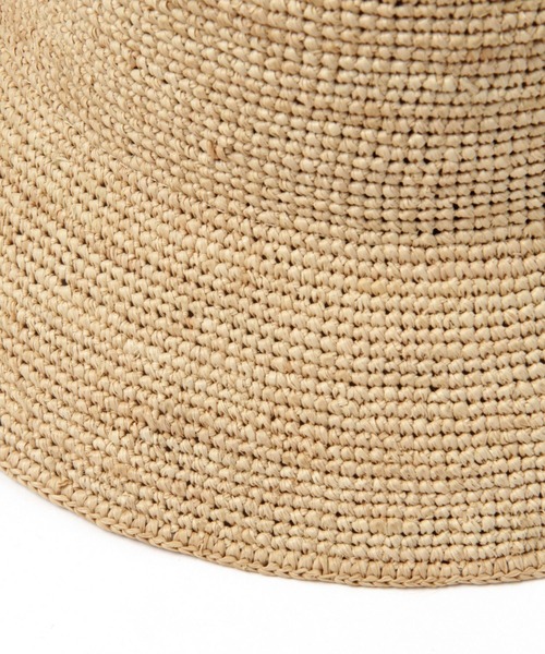 LEPSIM（レプシィム）の「ラフィアバケットハット　239529（ハット・レディース・ベージュ・ONE SIZE）」の7枚目の写真