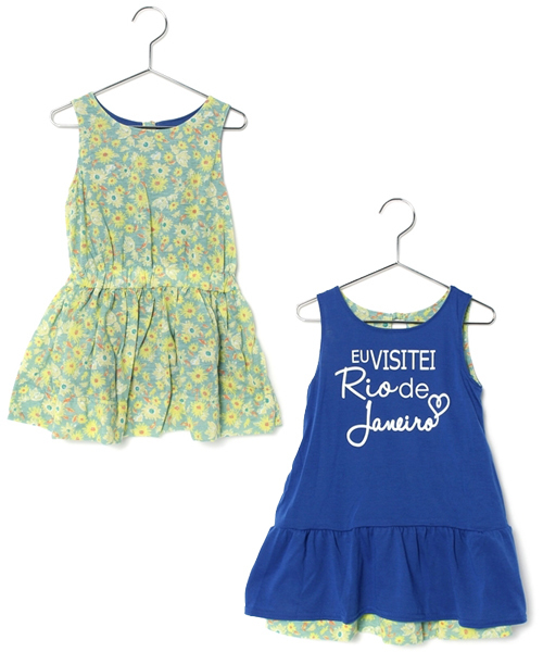 GLOBAL WORK（グローバルワーク）の「15SS リバーシブルワンピース/557777（ワンピース・キッズ・ネイビー/ブルー/ピンク/ブルー系その他/グレー/ピンク系その他・X-LARGE/LARGE/MEDIUM/SMALL）」の3枚目の写真