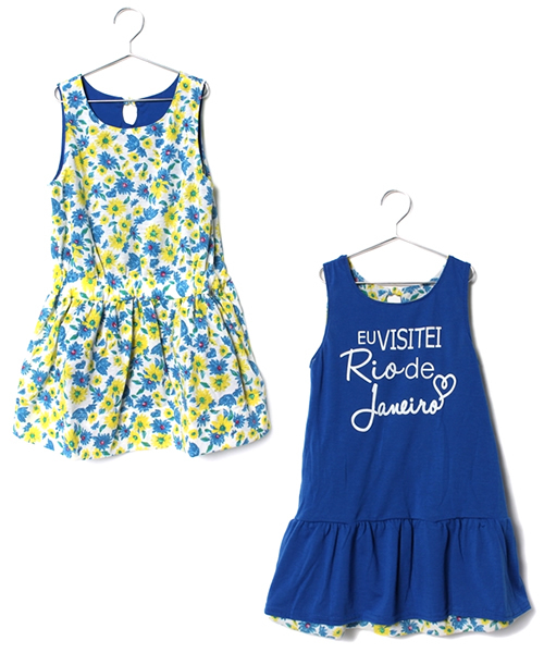 GLOBAL WORK（グローバルワーク）の「15SS リバーシブルワンピース/557777（ワンピース・キッズ・ネイビー/ブルー/ピンク/ブルー系その他/グレー/ピンク系その他・X-LARGE/LARGE/MEDIUM/SMALL）」の4枚目の写真