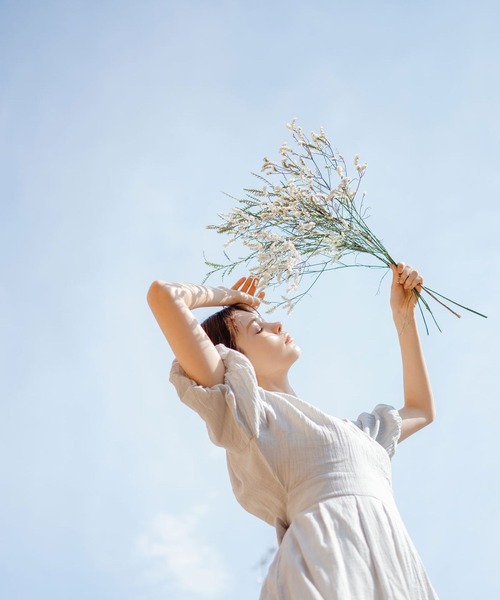 bijorie(ビジュリィ)の「【bijorie】八木アリサさんコラボ/ワンマイルリボンワンピース(ルームワンピース・レディース・サーモンピンク/ライトグリーン・FREE)」の7枚目の写真