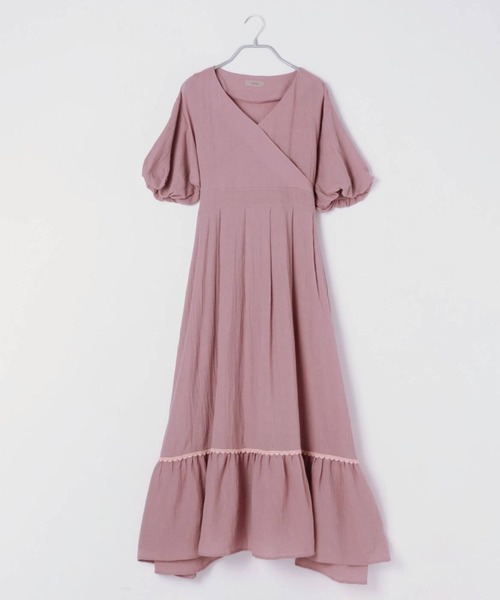 bijorie(ビジュリィ)の「【bijorie】八木アリサさんコラボ/ワンマイルリボンワンピース(ルームワンピース・レディース・サーモンピンク/ライトグリーン・FREE)」の14枚目の写真