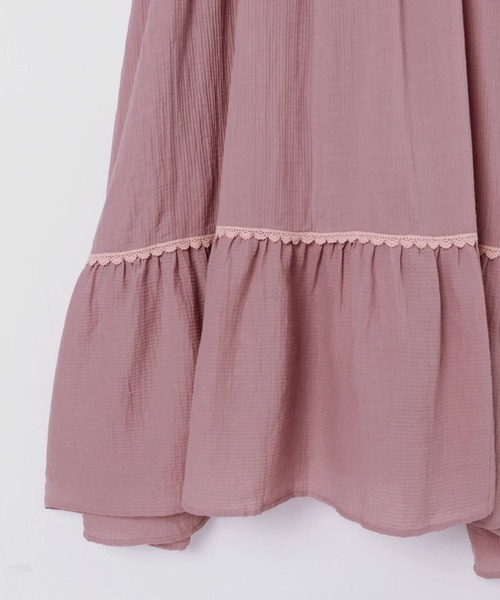 bijorie(ビジュリィ)の「【bijorie】八木アリサさんコラボ/ワンマイルリボンワンピース(ルームワンピース・レディース・サーモンピンク/ライトグリーン・FREE)」の5枚目の写真