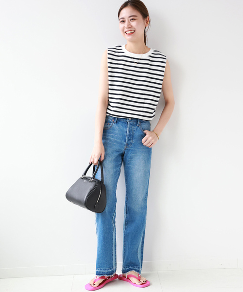 JOURNAL STANDARD relume(ジャーナルスタンダード レリューム)の「《追加3》TCワッフルノースリーブ(Tシャツ/カットソー・レディース・ブルー/ブラック/ホワイト/ベージュ/ネイビー/グレー/ホワイト系その他・FREE)」の19枚目の写真