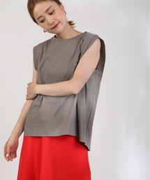 【日本製】タックショルダーカットソー