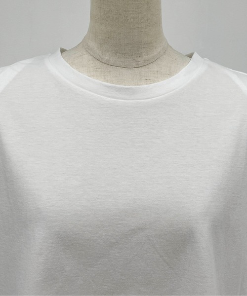 PICCIN（ピッチン）の「【日本製】タックショルダーカットソー（Tシャツ/カットソー・レディース・グレイッシュベージュ/ブラウン/オフホワイト/ブラック・M）」の8枚目の写真