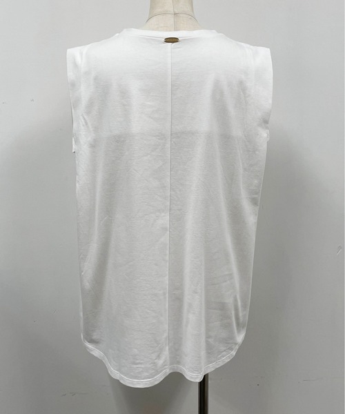 PICCIN（ピッチン）の「【日本製】タックショルダーカットソー（Tシャツ/カットソー・レディース・グレイッシュベージュ/ブラウン/オフホワイト/ブラック・M）」の7枚目の写真