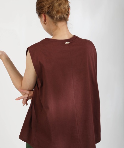 PICCIN（ピッチン）の「【日本製】タックショルダーカットソー（Tシャツ/カットソー・レディース・グレイッシュベージュ/ブラウン/オフホワイト/ブラック・M）」の16枚目の写真