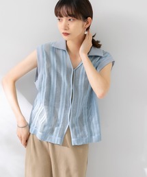 KBF | レースノースリーブポロシャツ(ポロシャツ)