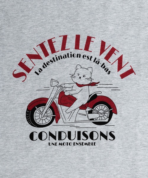 MUHET(ミュエータ)の「レトロCATTシャツ(Tシャツ/カットソー・レディース・ホワイト/ライトグレー・MEDIUM/X-LARGE)」の5枚目の写真
