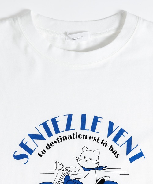 MUHET(ミュエータ)の「レトロCATTシャツ(Tシャツ/カットソー・レディース・ホワイト/ライトグレー・MEDIUM/X-LARGE)」の12枚目の写真