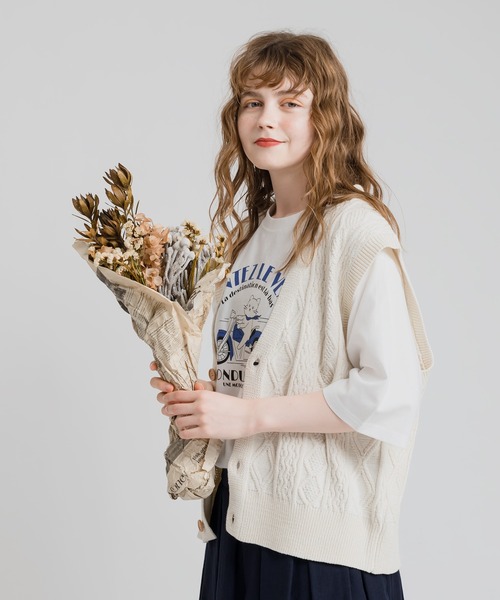 MUHET(ミュエータ)の「レトロCATTシャツ(Tシャツ/カットソー・レディース・ホワイト/ライトグレー・MEDIUM/X-LARGE)」の8枚目の写真
