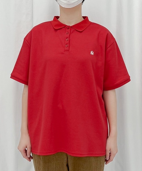 MUHET（ミュエータ）の「イニシャルポロシャツ（ポロシャツ・レディース・ホワイト/レッド/ブルー・MEDIUM/X-LARGE）」の10枚目の写真