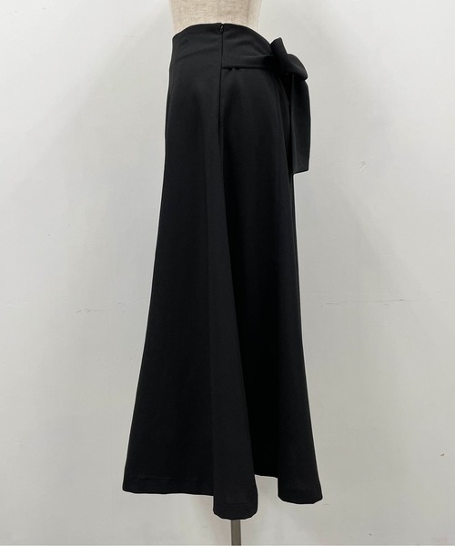 PICCIN（ピッチン）の「バックリボンフレアースカート（スカート・レディース・ブラック/マスタード/ローズ・M）」の4枚目の写真
