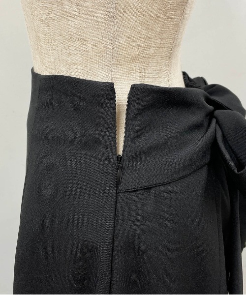 PICCIN（ピッチン）の「バックリボンフレアースカート（スカート・レディース・ブラック/マスタード/ローズ・M）」の8枚目の写真