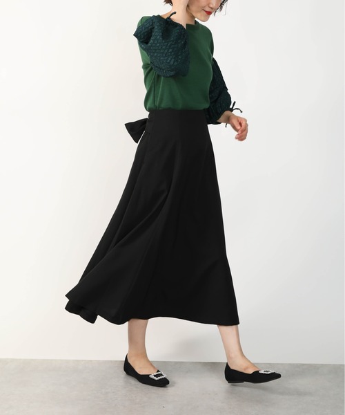 PICCIN（ピッチン）の「バックリボンフレアースカート（スカート・レディース・ブラック/マスタード/ローズ・M）」の22枚目の写真