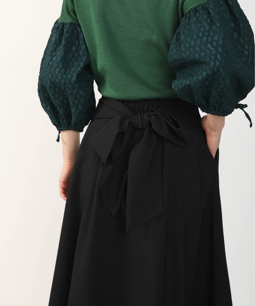 PICCIN（ピッチン）の「バックリボンフレアースカート（スカート・レディース・ブラック/マスタード/ローズ・M）」の19枚目の写真