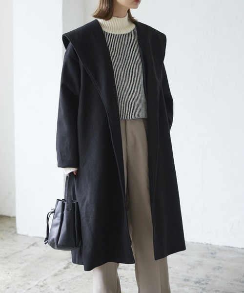 LIAN（リアン）の「ビッグカラーロングコート（その他アウター）」 - WEAR