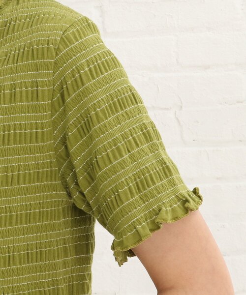 Cutie Blonde（キューティーブロンド）の「◆シャーリングカーディガン×キャミセット（その他トップス・レディース・ブラック/黄緑系/ベージュ・02/03）」の8枚目の写真