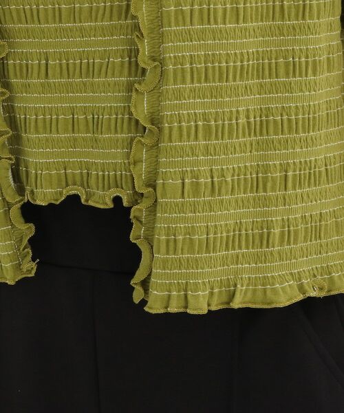 Cutie Blonde（キューティーブロンド）の「◆シャーリングカーディガン×キャミセット（その他トップス・レディース・ブラック/黄緑系/ベージュ・02/03）」の9枚目の写真