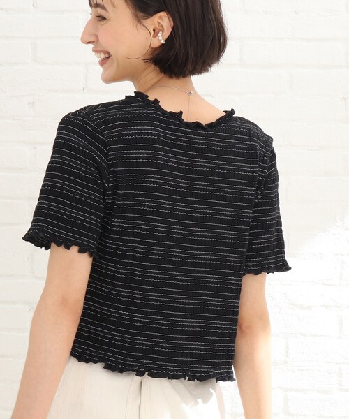 Cutie Blonde（キューティーブロンド）の「◆シャーリングカーディガン×キャミセット（その他トップス・レディース・ブラック/黄緑系/ベージュ・02/03）」の14枚目の写真