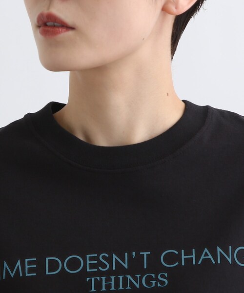 INDIVI(インディヴィ)の「【WORLD for the World】ロゴTシャツ(Tシャツ/カットソー・レディース・ホワイト/ブラック・38/05/13)」の6枚目の写真