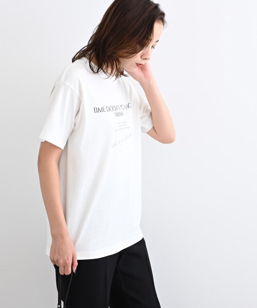INDIVI(インディヴィ)の「【WORLD for the World】ロゴTシャツ(Tシャツ/カットソー・レディース・ホワイト/ブラック・38/05/13)」の22枚目の写真